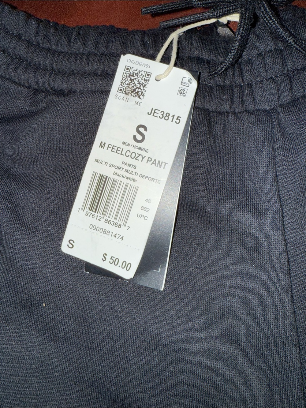 adidas Black M Feel Cozy Pant - Men's